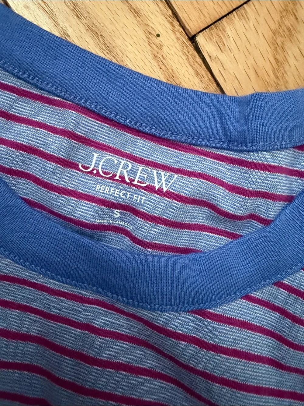 J.Crew Striped Tank Top in Blue and Pink NWT